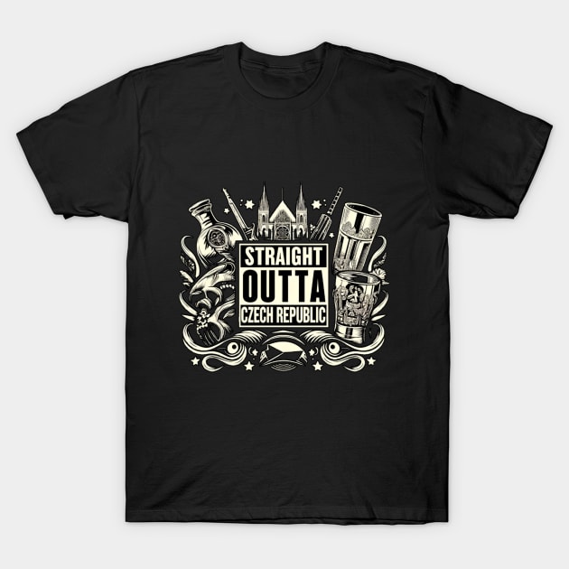 Straight Outta Czech Republic T-Shirt by Straight Outta Styles